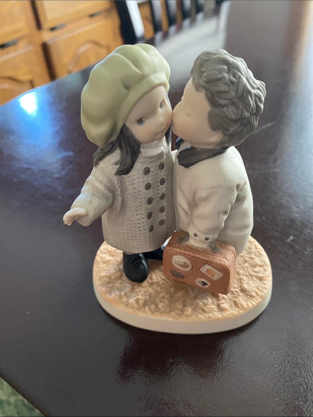 Cherished Moments Porcelain Figurine - Cream & Sage Accent Vintage 2001